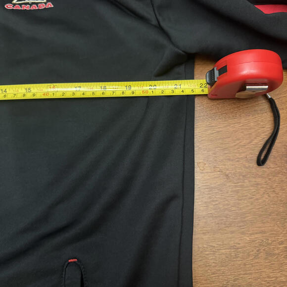 Nike Team Canada Hockey Jacket Men’s Medium Black Red | Fit Dry Full Zip - Picture 7 of 7